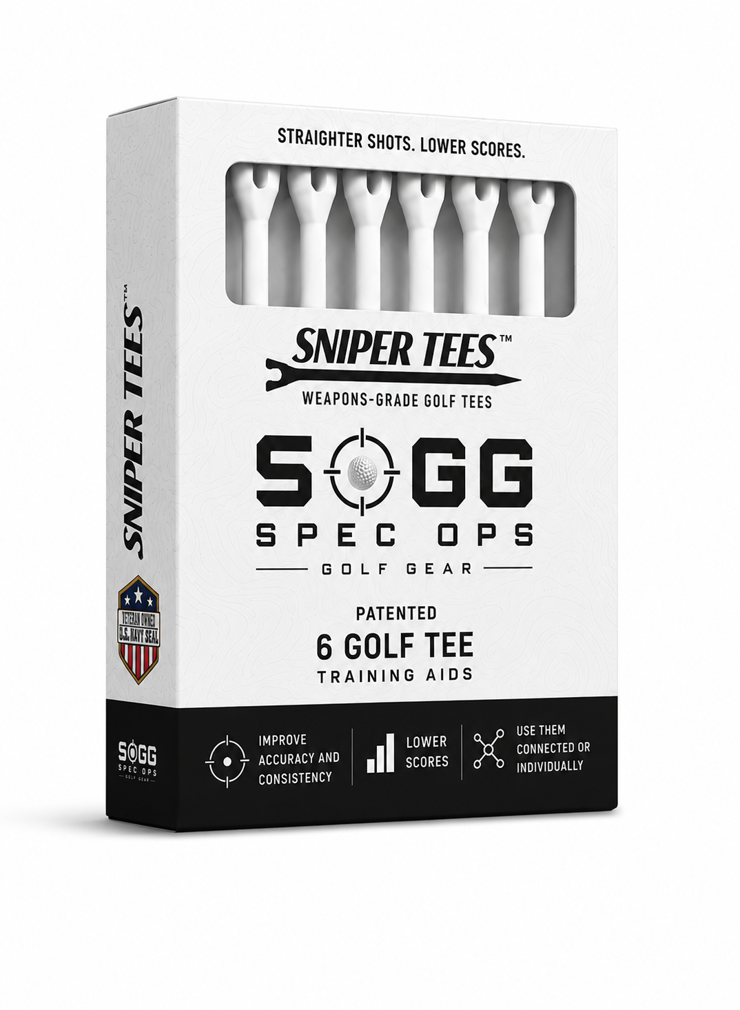 White Packing Snipertees (6x pack)
